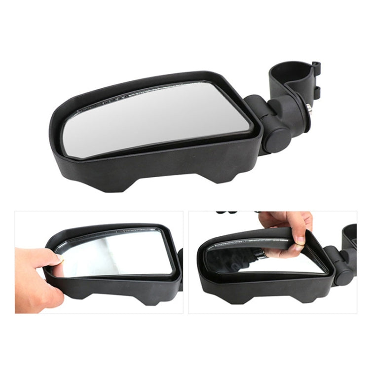 Pair All-terrain Vehicles Wide Field View 1.75 inch Rearview Mirror Side Reflector Mirror for UTV / ATV - In Car by buy2fix | Online Shopping UK | buy2fix