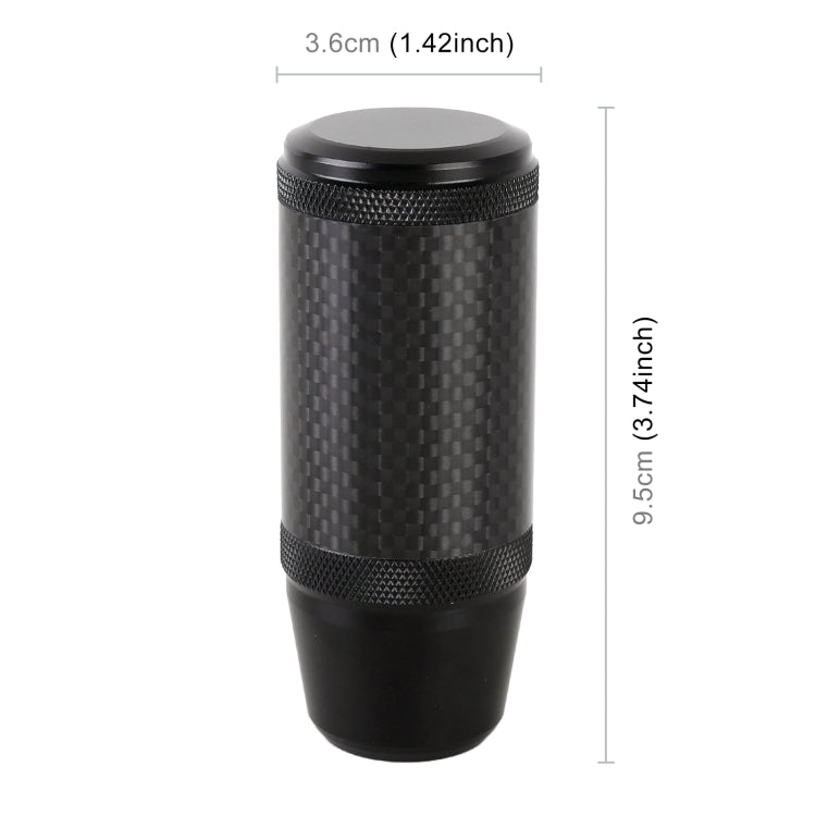 Universal Car Carbon Fiber Metal Gear Shift Knob - In Car by buy2fix | Online Shopping UK | buy2fix