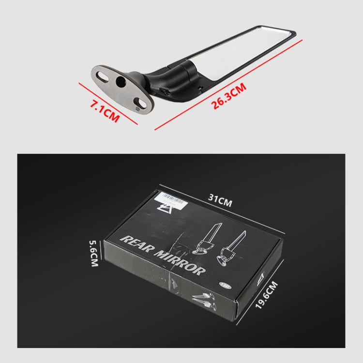 1 Pair Motorcycle Modified Wind Wing Adjustable Rotating Rearview Mirror - In Car by buy2fix | Online Shopping UK | buy2fix
