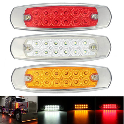 4 PCS MK-338 DC12-24V Truck 12LEDs Side Clearance Maker Light (Yellow Light) - In Car by buy2fix | Online Shopping UK | buy2fix