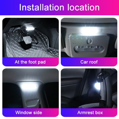 USB-C / Type-C Single Color Touch Switch Control Car Foot Ambient Light (Pink Light) - In Car by buy2fix | Online Shopping UK | buy2fix