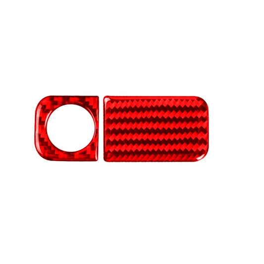 2 PCS Set for Honda CRV 2007-2011 Carbon Fiber Car Glove Box Opening Frame Decorative Sticker, Left Drive (Red) - In Car by buy2fix | Online Shopping UK | buy2fix