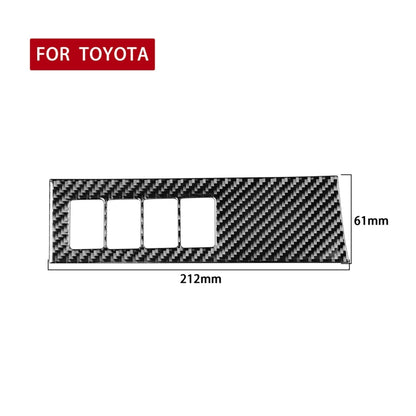 Car Carbon Fiber Headlight Adjustment Switch Panel Decorative Sticker for Toyota Highlander 2014-2019, Left Drive - In Car by buy2fix | Online Shopping UK | buy2fix