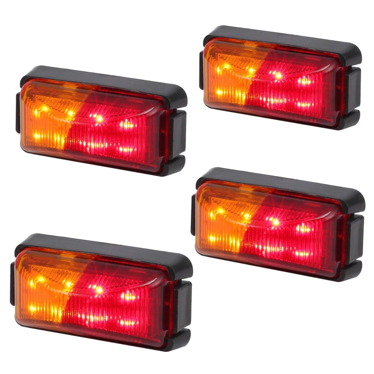 4pcs MK-049 Truck 8LEDs Double Color Side Marker Light - In Car by buy2fix | Online Shopping UK | buy2fix