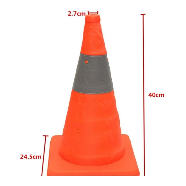 Car Telescopic Folding Road Cone Oxford Cloth Reflective Warning Sign - In Car by buy2fix | Online Shopping UK | buy2fix