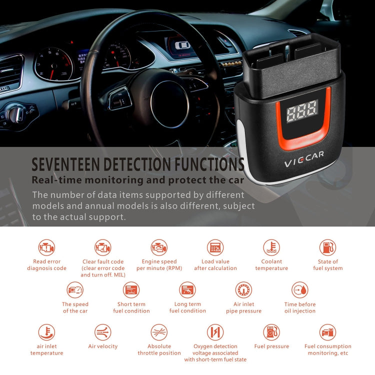 Viecar VP002 Car Mini OBD Fault Detector V1.5 WiFi Diagnostic Tool - In Car by buy2fix | Online Shopping UK | buy2fix