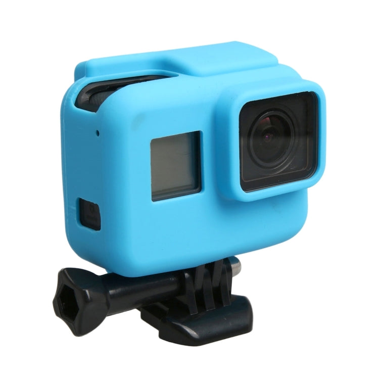 Original for GoPro HERO5 Silicone Border Frame Mount Housing Protective Case Cover Shell(Blue) - DJI & GoPro Accessories by buy2fix | Online Shopping UK | buy2fix