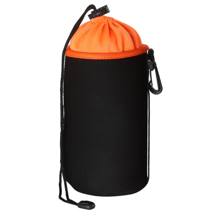 SLR Camera Lens Bag Micro Single Lens Bag Lens Inner Bile Bag Waterproof Protective Case Plus Velvet Thickening, Diameter: 10cm, Height: 18cm(Orange) - Camera Accessories by buy2fix | Online Shopping UK | buy2fix