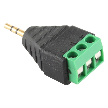 2.5mm Male Plug 3 Pole 3 Pin Terminal Block Stereo Audio Connector - Audio Adapter by buy2fix | Online Shopping UK | buy2fix