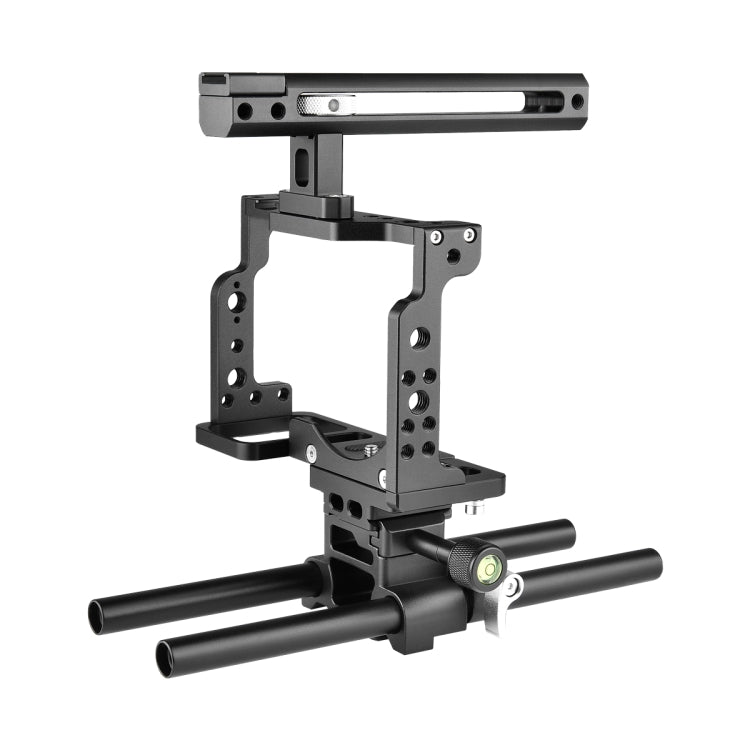 YELANGU C15 YLG0711A Video Camera Cage Stabilizer with Handle & Rail Rod for Nikon Z6 / Z7(Black) - Camera Cage by YELANGU | Online Shopping UK | buy2fix