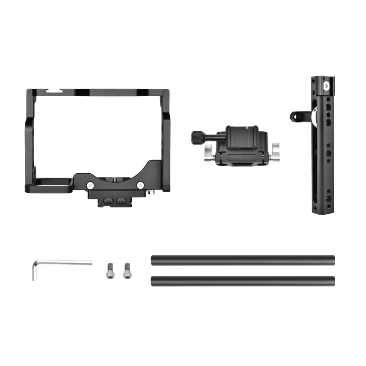 YELANGU C15 YLG0711A Video Camera Cage Stabilizer with Handle & Rail Rod for Nikon Z6 / Z7(Black) - Camera Cage by YELANGU | Online Shopping UK | buy2fix