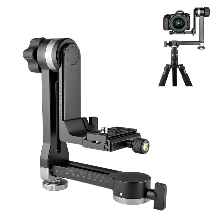 YELANGU A171 YLG0401E-C 360 Degree Rotation Horizontal Cantilever Gimbal Tripod Head for Home DV and SLR Cameras (Black) - Camera Accessories by YELANGU | Online Shopping UK | buy2fix