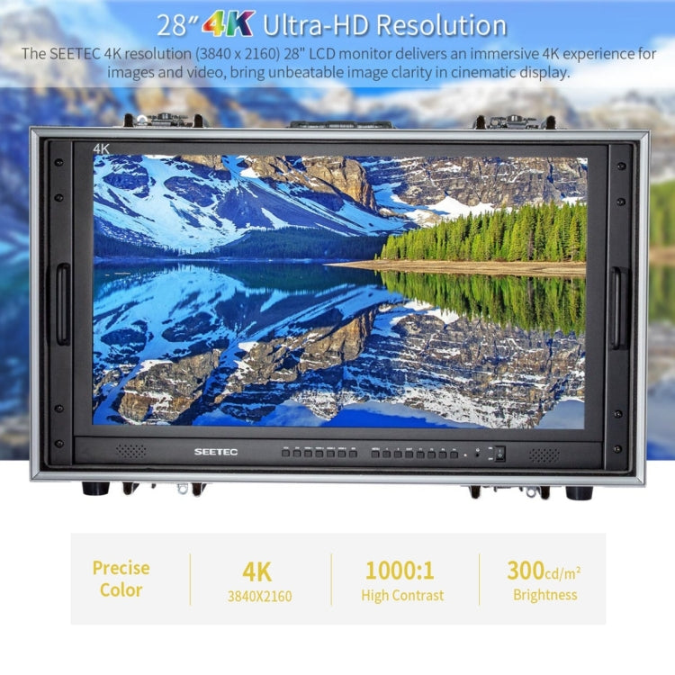 SEETEC 4K280-9HSD-CO 3840x2160 28 inch HDMI 4K HD Director Box Camera Field Monitor, Support Four Screen Split - On-camera Monitors by SEETEC | Online Shopping UK | buy2fix