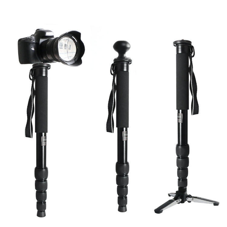 BEXIN MAS325 Portable Travel Outdoor DSLR Camera Aluminum Alloy Monopod Holder(Black) - Camera Accessories by BEXIN | Online Shopping UK | buy2fix