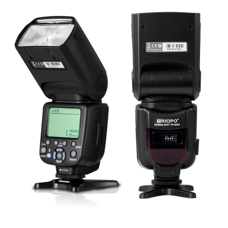 TRIOPO TR-950ii Flash Light Speedlite (Black) - Shoe Mount Flashes by TRIOPO | Online Shopping UK | buy2fix