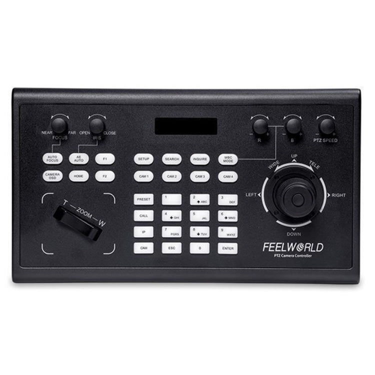 FEELWORLD KBC10 PTZ Camera Controller with Joystick and Keyboard Control ,Support PoE(EU Plug) - HD Camera by FEELWORLD | Online Shopping UK | buy2fix