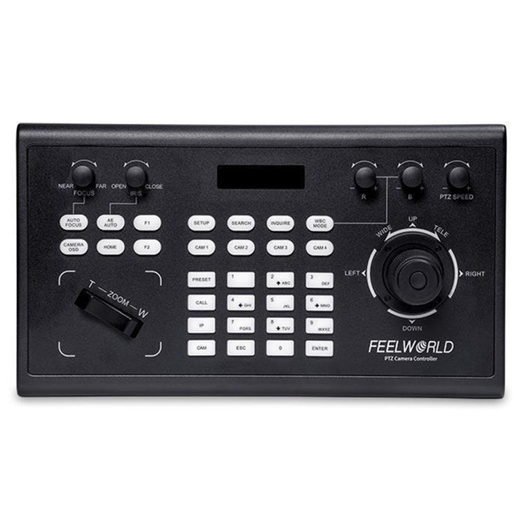 FEELWORLD KBC10 PTZ Camera Controller with Joystick and Keyboard Control ,Support PoE(UK Plug) - HD Camera by FEELWORLD | Online Shopping UK | buy2fix