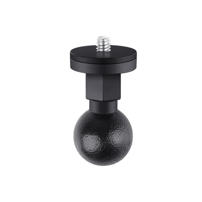 25mm 1/4 inch Screw ABS Ball Head Adapter Mount(Black) - Mount & Holder by buy2fix | Online Shopping UK | buy2fix