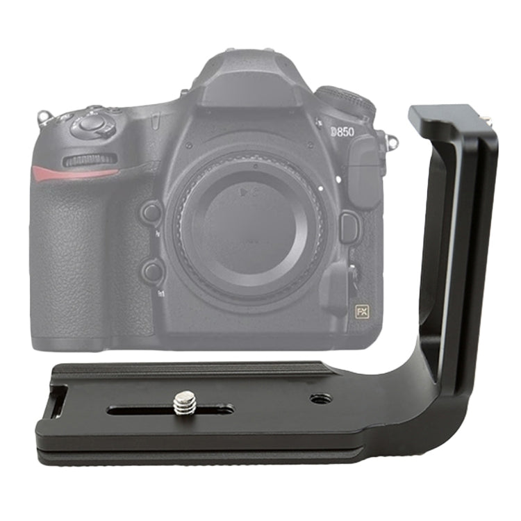 FITTEST FLN-D850 Vertical Shoot Quick Release L Plate Bracket Base Holder for Nikon D850(Black) - L-Bracket by FITTEST | Online Shopping UK | buy2fix