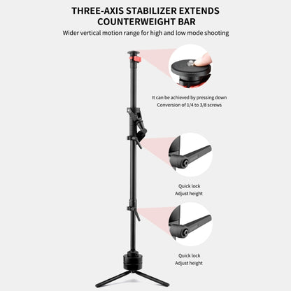 YELANGU B400 Three-axis Shock-absorbing Arm Vest Stabilizing Camera Support System Easy Rig (Black) - Shoulder Rigs by YELANGU | Online Shopping UK | buy2fix