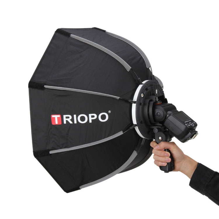 TRIOPO KS90 90cm Dome Speedlite Flash Octagon Parabolic Softbox Diffuser with Bracket Mount Handle for Speedlite - Camera Accessories by TRIOPO | Online Shopping UK | buy2fix