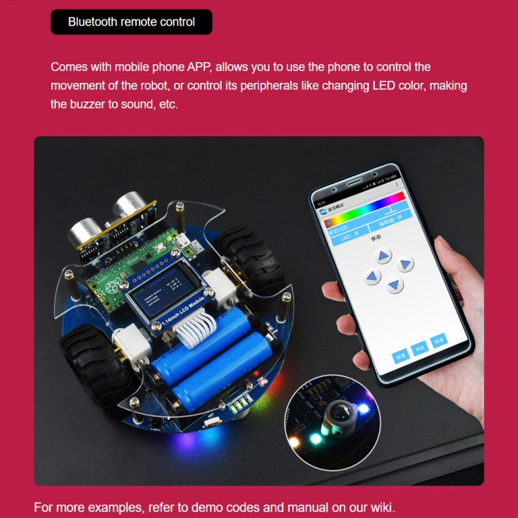 Waveshare PicoGo Mobile Robot, Based on Raspberry Pi Pico, Self Driving, Remote Control(EU Plug) - Robotics Accessories by WAVESHARE | Online Shopping UK | buy2fix