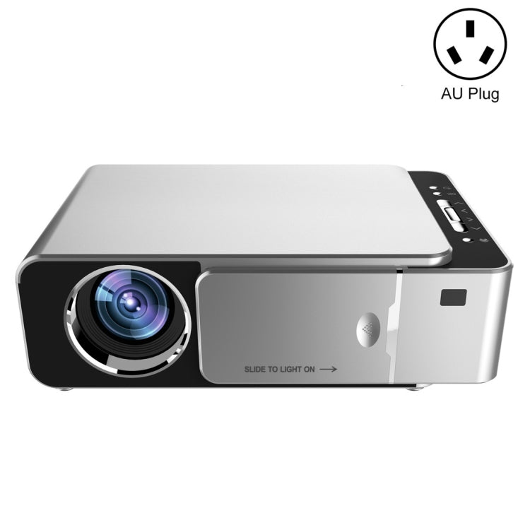 T6 2000ANSI Lumens Mini Theater Projector, Android 7.1 RK3128 Quad Core, 1GB+8GB, AU Plug(Silver) - Consumer Electronics by buy2fix | Online Shopping UK | buy2fix