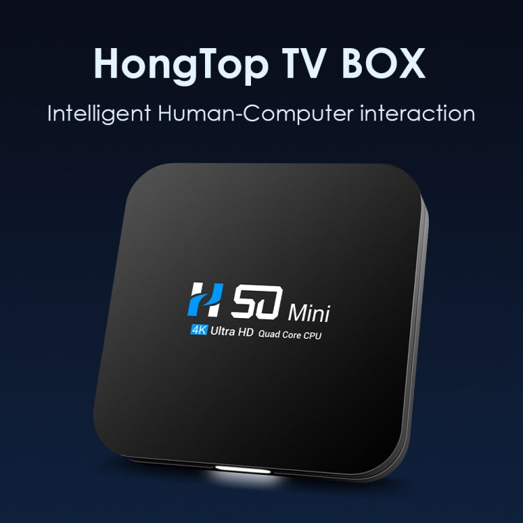 H50 Mini 4K Smart Network TV Box, Android 10.0, RK3318 Quad Core, 2GB+32GB, UK Plug - Consumer Electronics by buy2fix | Online Shopping UK | buy2fix