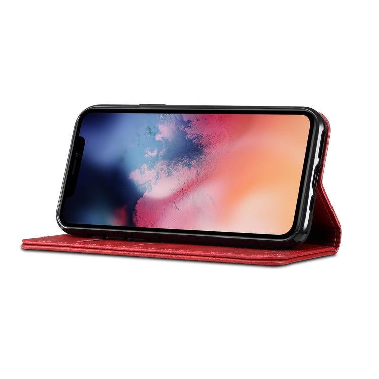 Suteni Calf Texture Horizontal Flip Leather Case with Holder & Card Slots & Wallet for iPhone 11(Red) - iPhone 11 Cases by Suteni | Online Shopping UK | buy2fix