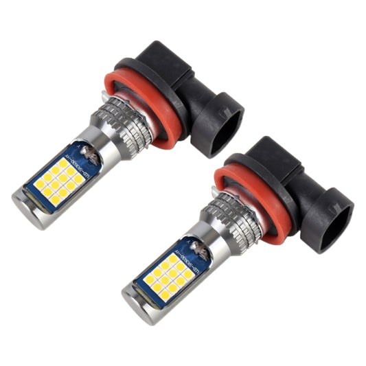 H11 / H8 2 PCS DC12-24V / 8.6W Car Fog Lights with 24LEDs SMD-3030 & Constant Current, Bag Packagin(Gold Light) - In Car by buy2fix | Online Shopping UK | buy2fix