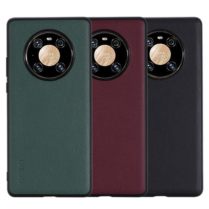 For Huawei Mate 40 Pro GEBEI Full-coverage Shockproof Leather Protective Case(Red) - Huawei Cases by GEBEI | Online Shopping UK | buy2fix