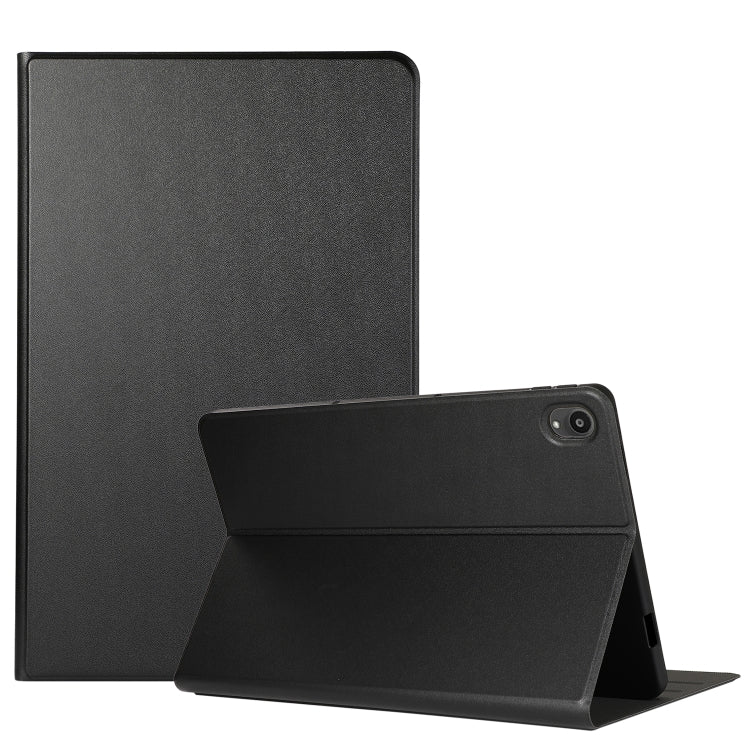 For Lenovo Tab P11 (TB-J606F) Voltage Craft Texture TPU Horizontal Flip Protective Case with Holder(Black) - For Lenovo by buy2fix | Online Shopping UK | buy2fix