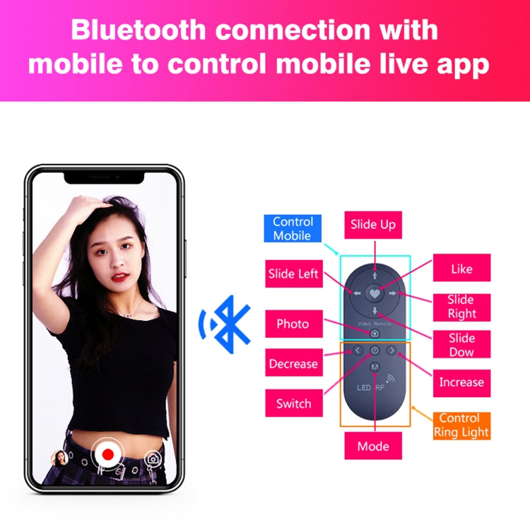 RK51 51cm Heart Shape Live Broadcast Beauty Ring Selfie Fill Light without Tripod - Consumer Electronics by buy2fix | Online Shopping UK | buy2fix