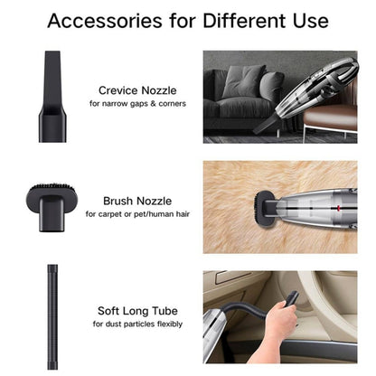 R-6053 6000Pa Multi-function USB Charging Car Handheld Wireless Vacuum Cleaner Dust Collector Cleaning Tools(Black) -  by buy2fix | Online Shopping UK | buy2fix