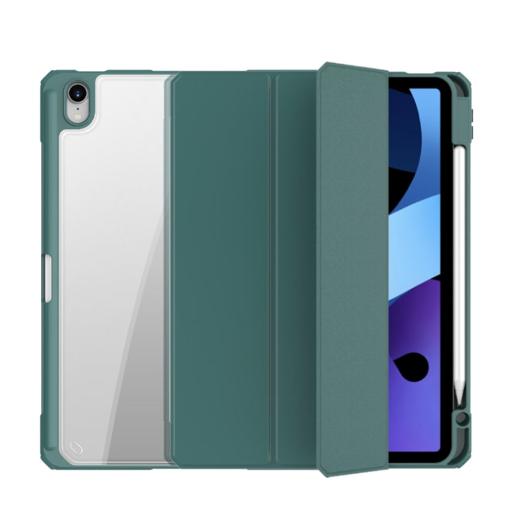 Mutural Pinyue Series PC + TPU Horizontal Flip Leather Case with Holder & Pen Slot & Sleep / Wake-up Function For iPad Air 2022 / 2020 10.9(Dark Green) - iPad Air (2022) / (2020) 10.9 Cases by Mutural | Online Shopping UK | buy2fix