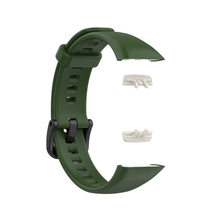 For Huawei Honor Band 6 TPU Watch Band, Size: One Size(Army Green) - Smart Wear by buy2fix | Online Shopping UK | buy2fix