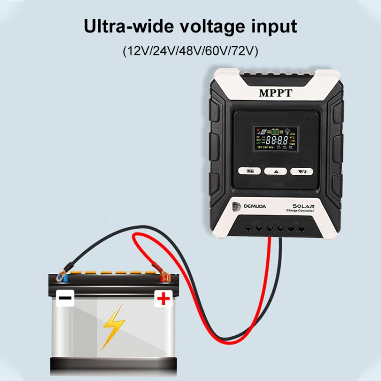 MPPT Solar Controller 12V / 24V / 48V Automatic Identification Charging Controller with Dual USB Output, Model:80A - Others by buy2fix | Online Shopping UK | buy2fix