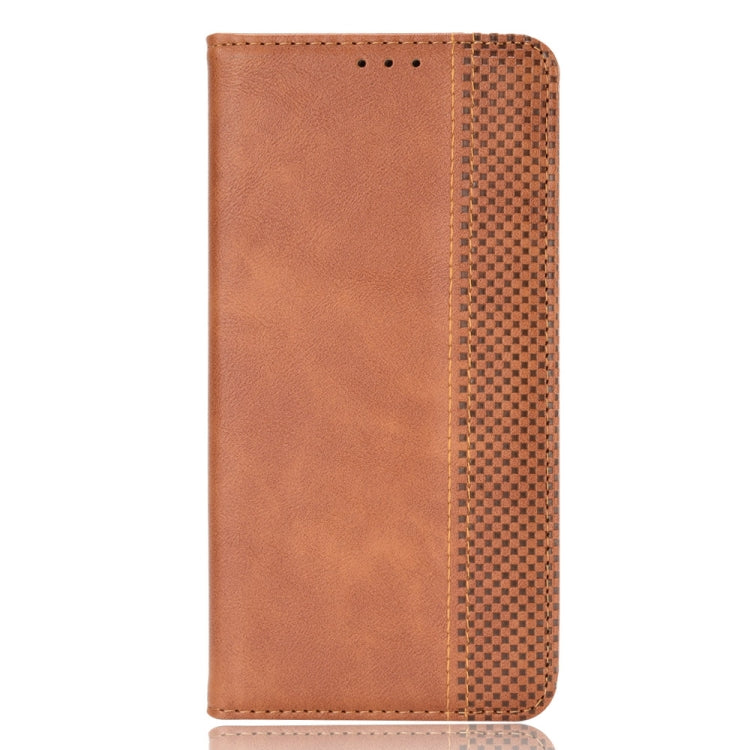 For Ulefone Note 11P Magnetic Buckle Retro Crazy Horse Texture Horizontal Flip Leather Case with Holder & Card Slots & Photo Frame(Brown) - Ulefone Cases by buy2fix | Online Shopping UK | buy2fix