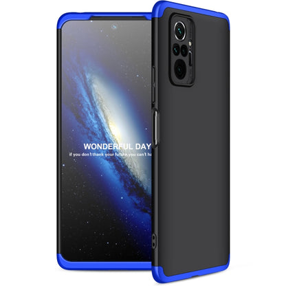 For Xiaomi Redmi Note 10 Pro / Note 10 Pro Max GKK Three Stage Splicing Full Coverage PC Protective Case(Black Blue) - Xiaomi Accessories by GKK | Online Shopping UK | buy2fix