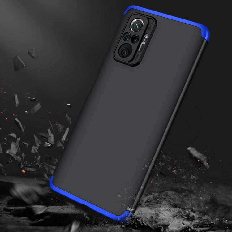 For Xiaomi Redmi Note 10 Pro / Note 10 Pro Max GKK Three Stage Splicing Full Coverage PC Protective Case(Black Blue) - Xiaomi Accessories by GKK | Online Shopping UK | buy2fix