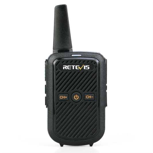 RETEVIS RT15 400-470MHz 16CHS Mini Two Way Radio Walkie Talkie, EU Plug(Black) - Handheld Walkie Talkie by RETEVIS | Online Shopping UK | buy2fix