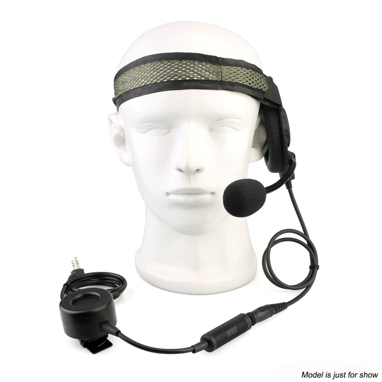 RETEVIS EH060K 2 Pin PPT Waterproof Tactical Military Headphone Microphone - Microphones & Headsets by RETEVIS | Online Shopping UK | buy2fix