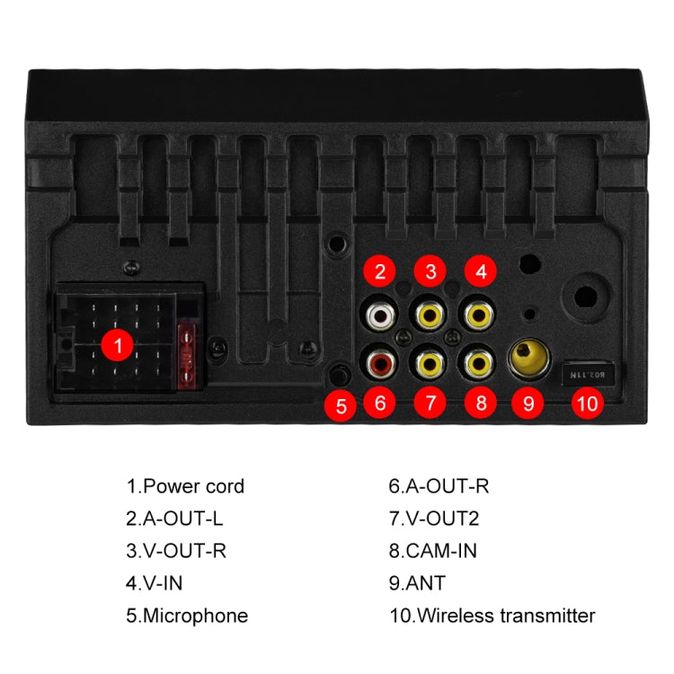 A2891 7 inch Car HD MP5 Carplay Bluetooth Music Player Reversing Image All-in-one Machine Support FM / U Disk with Remote Controler, Style:Standard - In Car by buy2fix | Online Shopping UK | buy2fix