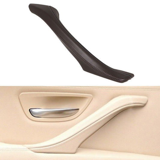 Car Leather Right Side Inner Door Handle Assembly 51417225854 for BMW 5 Series F10 / F18 2011-2017(Mocha) - In Car by buy2fix | Online Shopping UK | buy2fix