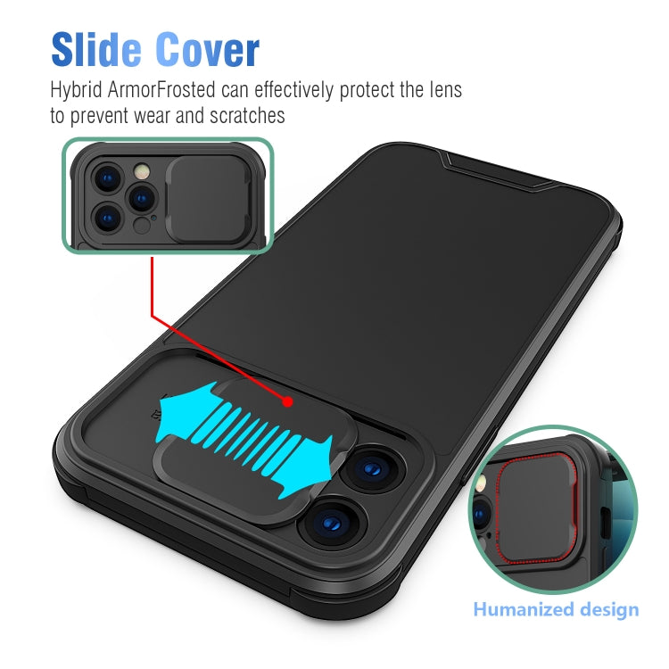 For iPhone 11 Pro Sliding Camera Cover Design PC + TPU Protective Case(Black) - iPhone 11 Pro Cases by buy2fix | Online Shopping UK | buy2fix