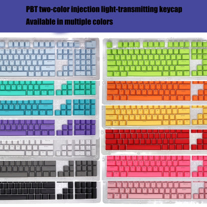 HXSJ P9 104 Keys PBT Color Mechanical Keyboard Keycaps(Pink) - Other by HXSJ | Online Shopping UK | buy2fix