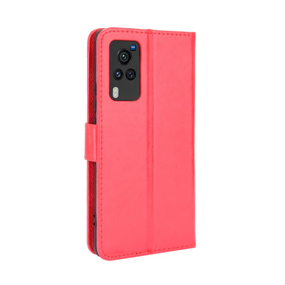 For vivo X60 Pro Overseas Version / X60 5G Curved Surface Version Crazy Horse Texture Horizontal Flip Leather Case with Holder & Card Slots & Lanyard(Red) - OPPO Cases by buy2fix | Online Shopping UK | buy2fix