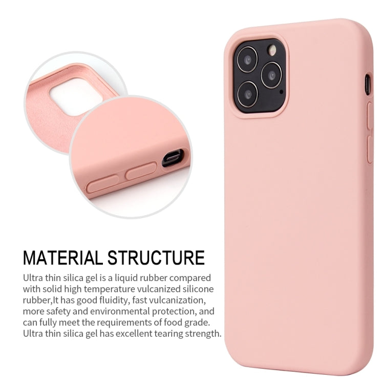 For iPhone 13 Pro Solid Color Liquid Silicone Shockproof Protective Case (Carmine) - iPhone 13 Pro Cases by buy2fix | Online Shopping UK | buy2fix