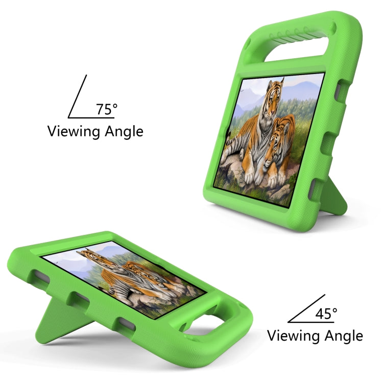 For Huawei MediaPad M5 Lite 8.0 inch Handle Portable EVA Shockproof Anti Falling Protective Case with Triangle Holder(Green) - Huawei by buy2fix | Online Shopping UK | buy2fix