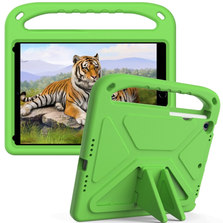 For iPad 10.2 2021 / 2020 / 2019 Handle Portable EVA Shockproof Protective Case with Triangle Holder(Green) - iPad 10.2 Cases by buy2fix | Online Shopping UK | buy2fix